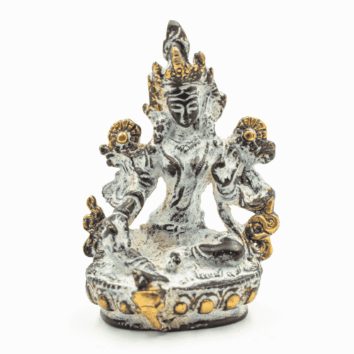 Zelená Tara - žensky Buddha - mosazná soška Feng shui
