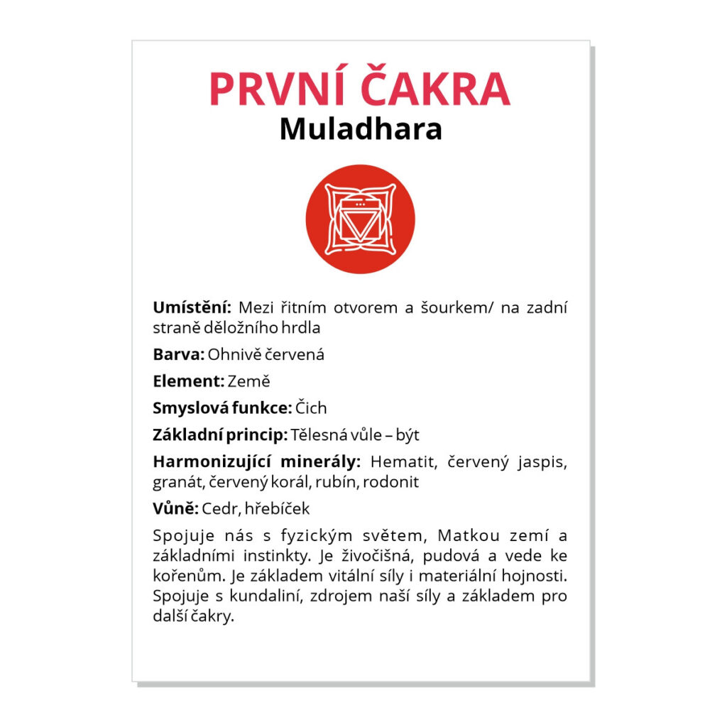 1. čakra - kartička