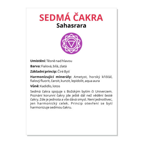 7. čakra - kartička