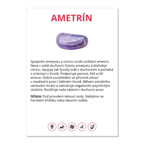 Ametrín - kartička