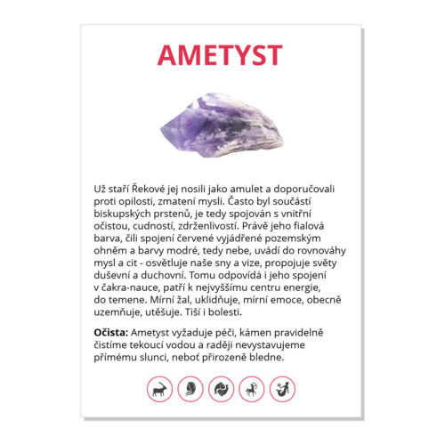 Ametyst - kartička