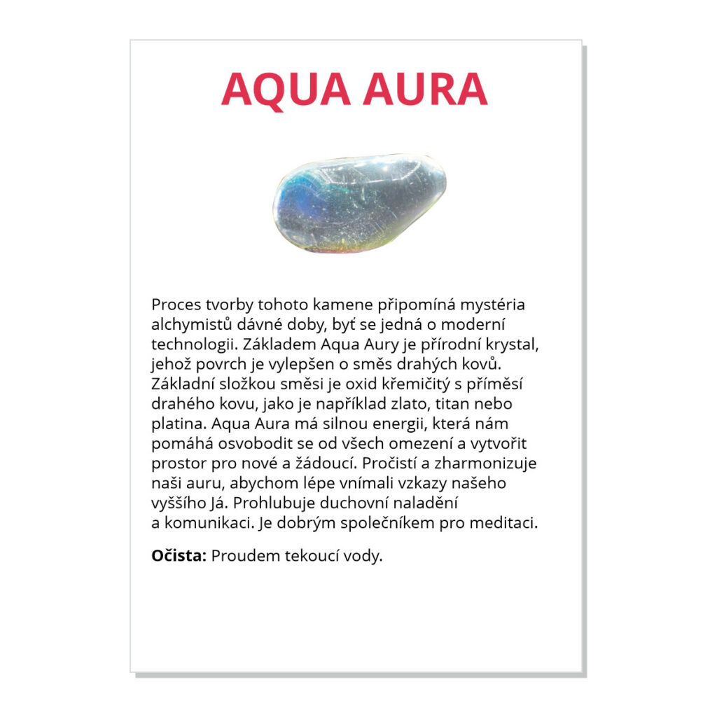 Aqua-aura - kartička