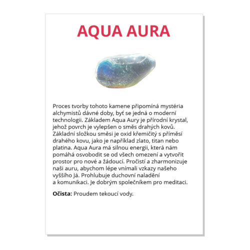 Aqua-aura - kartička