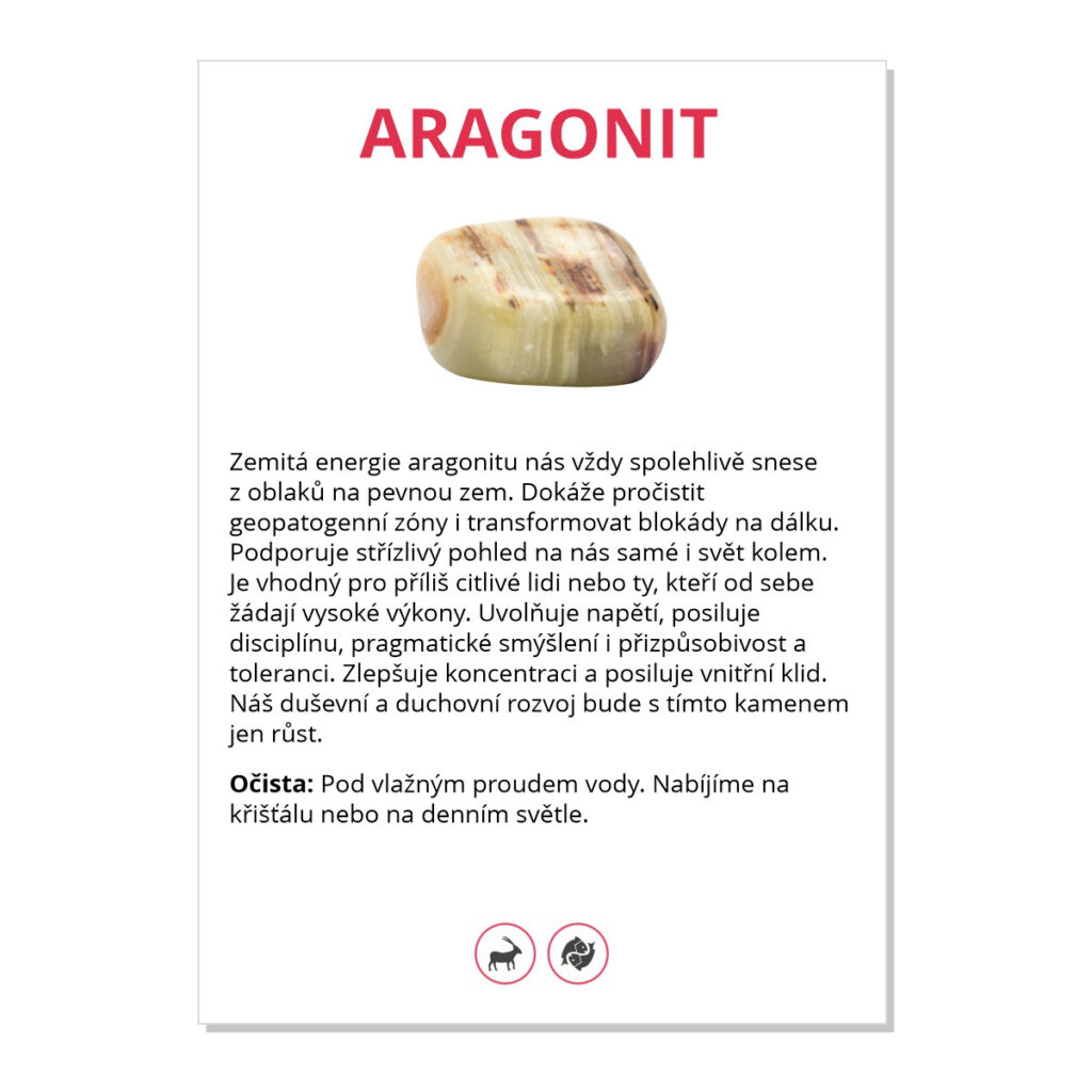 Aragonit - kartička