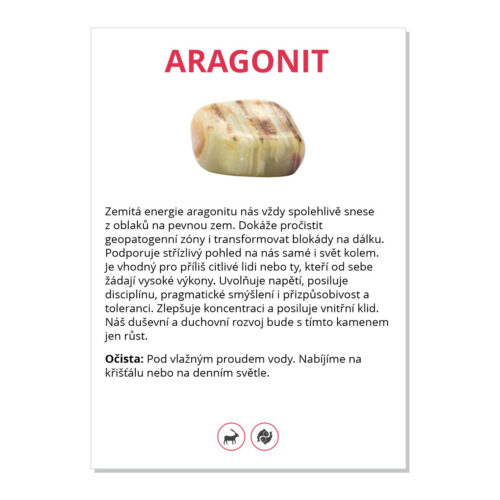 Aragonit - kartička