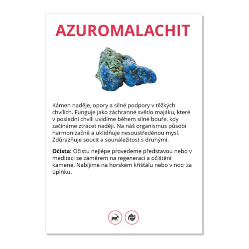 Azuromalachit - kartička