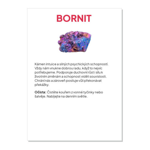 Bornit - kartička