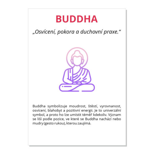 Buddha - kartička