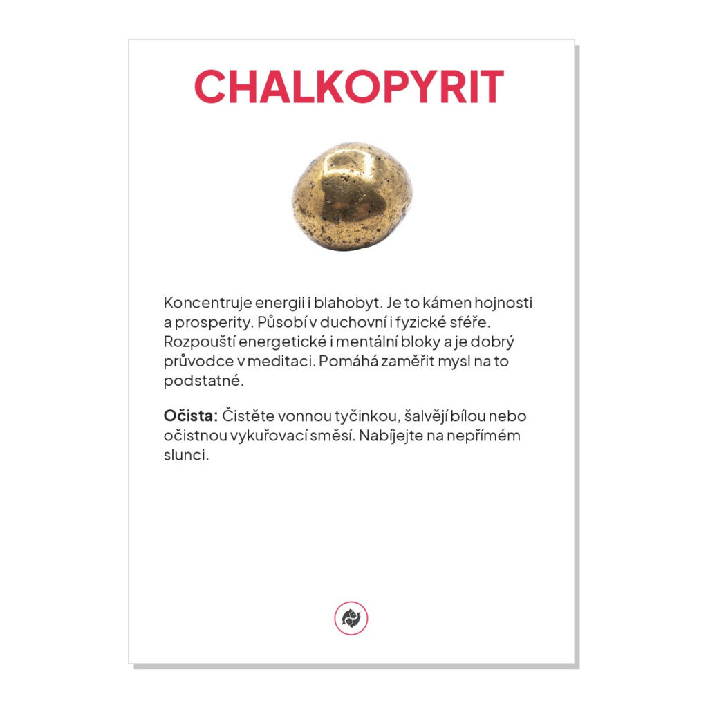 Chalkopyrit - kartička