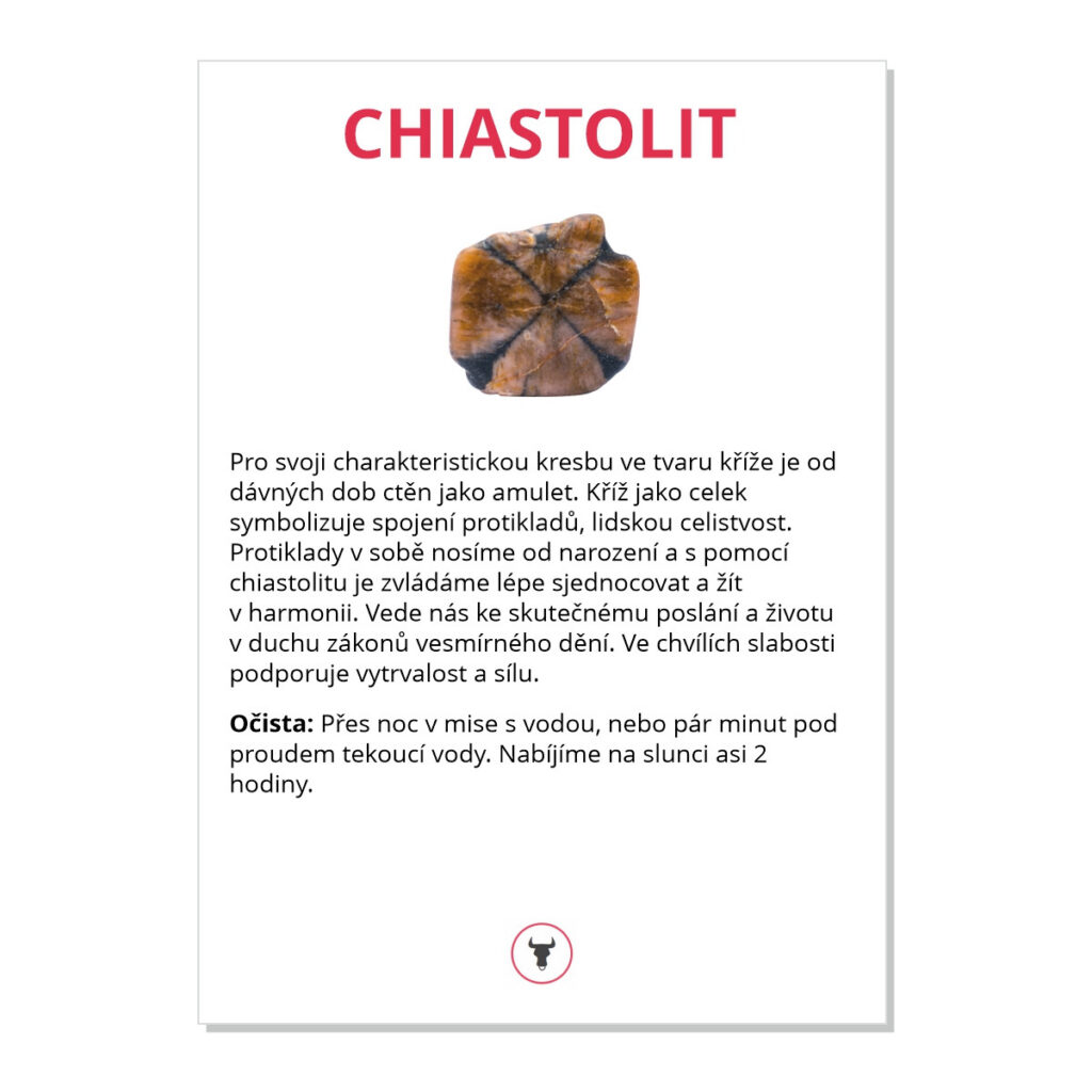 Chiastolit - kartička