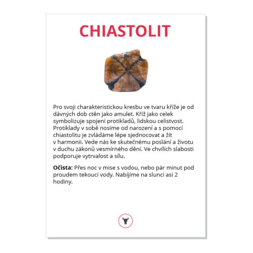 Chiastolit - kartička
