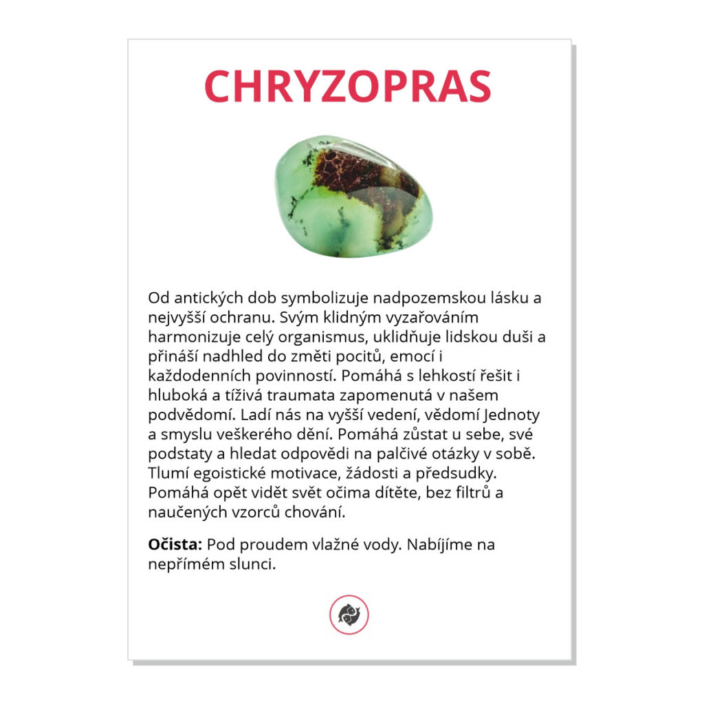 Chryzopras - kartička