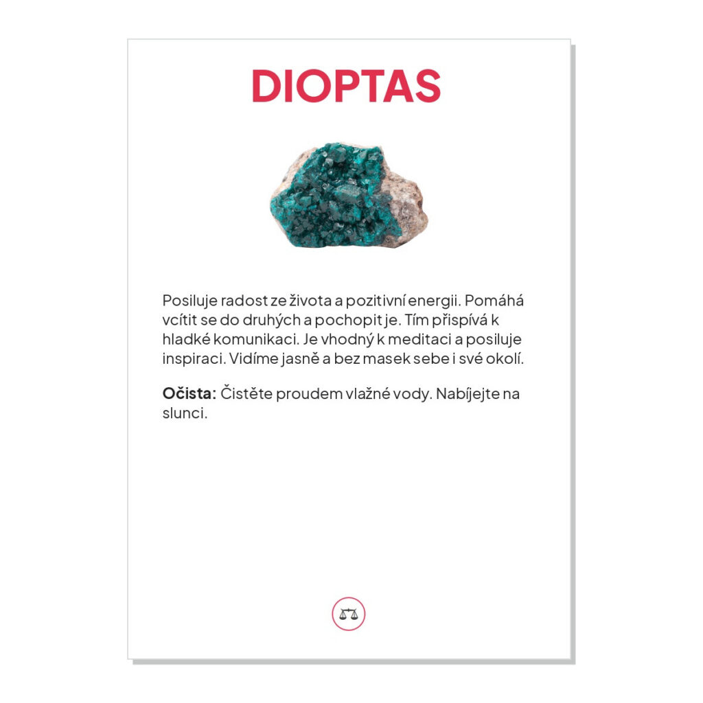 Dioptas - kartička