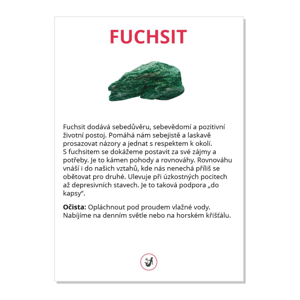 Fuchsit - kartička