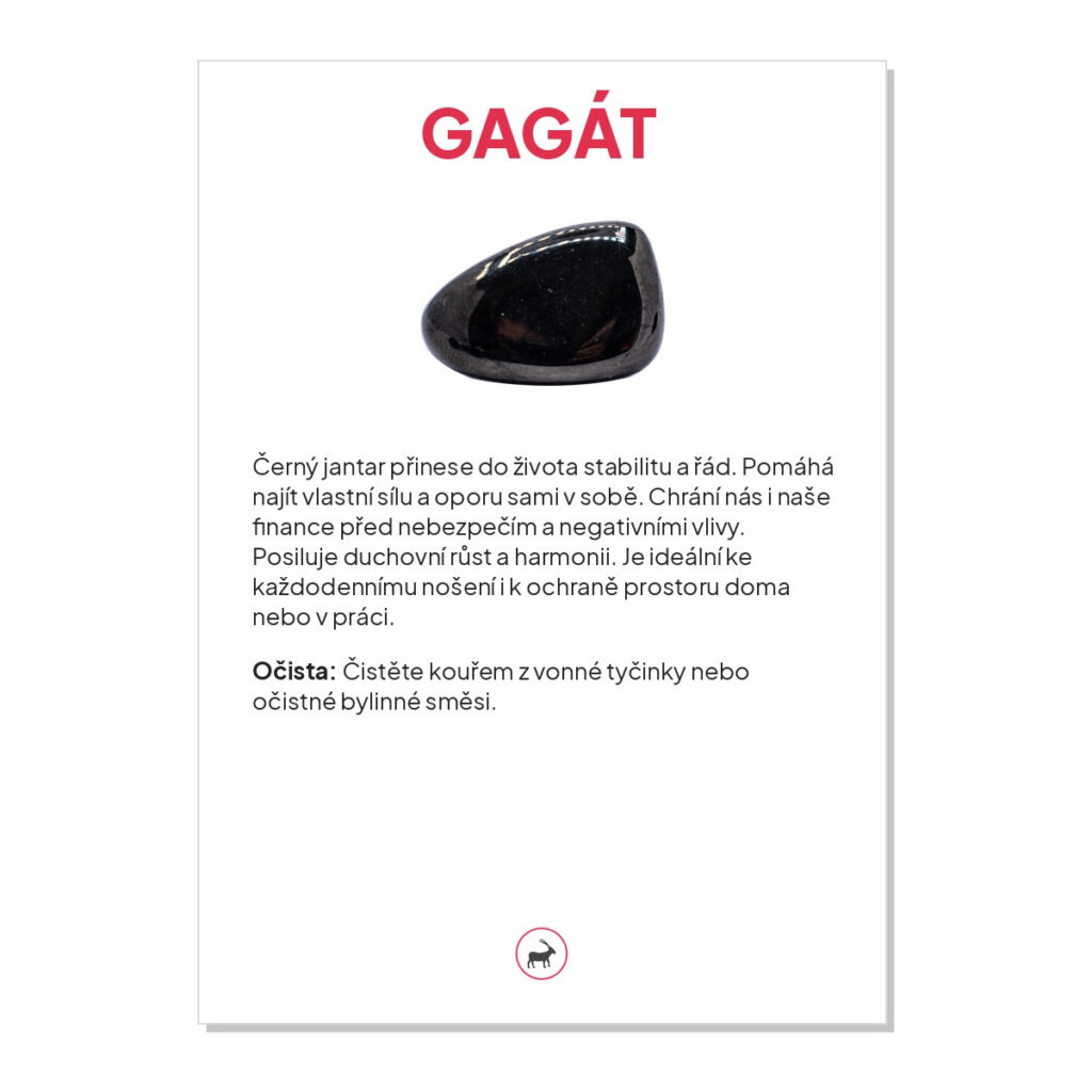 Gagát - kartička