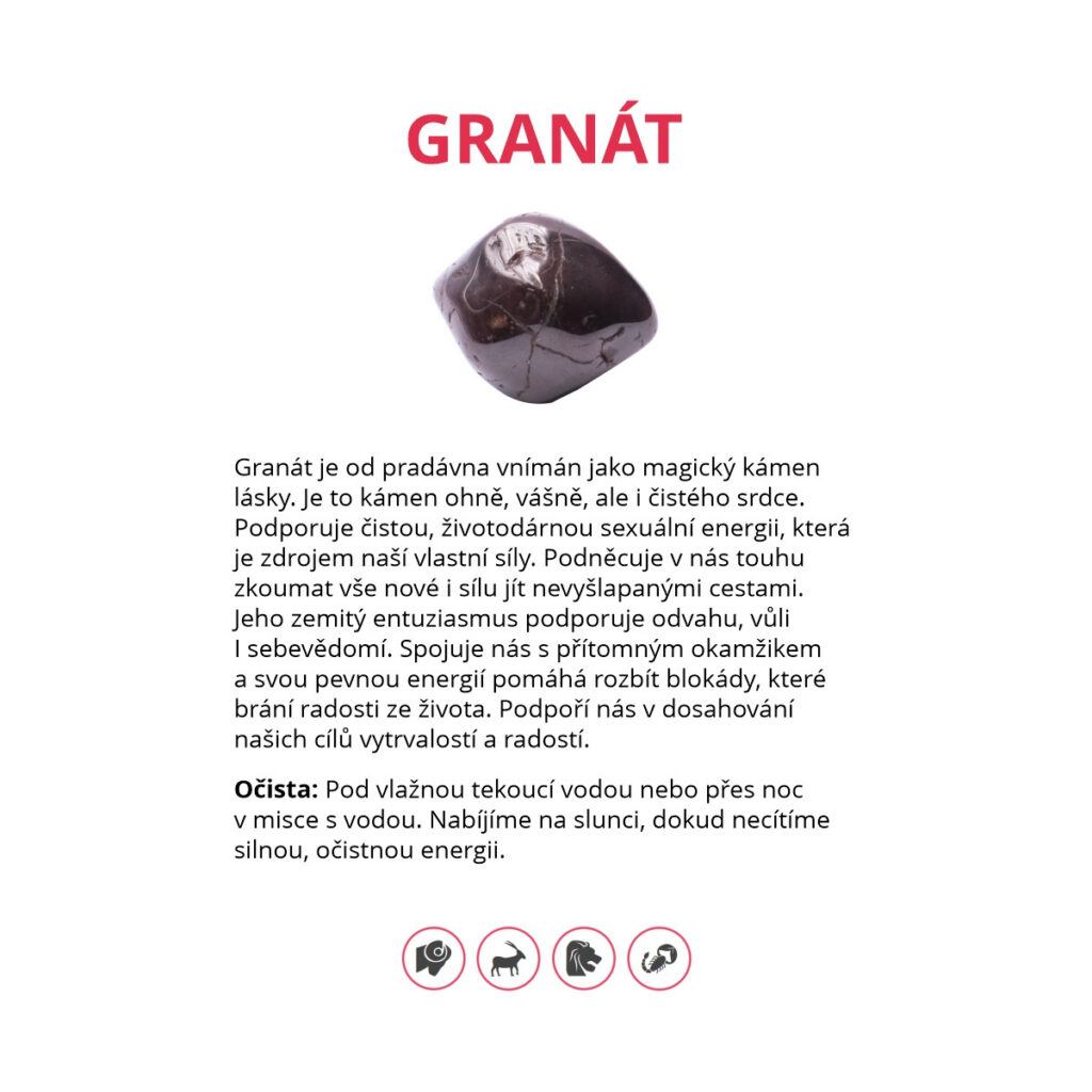 Granát - kartička