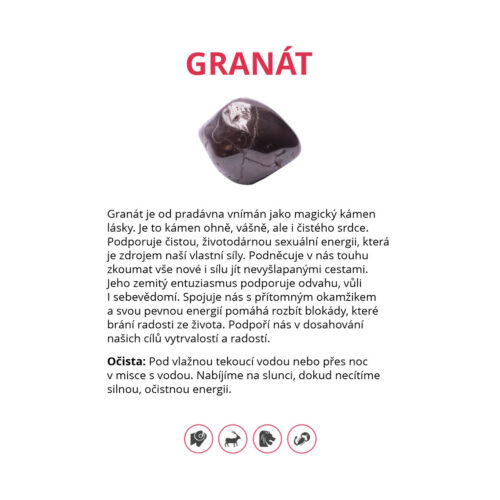 Granát - kartička