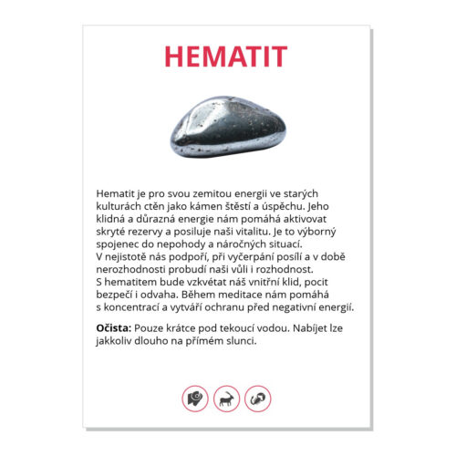 Hematit - kartička
