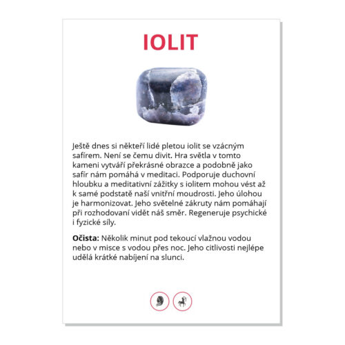 Iolit - kartička
