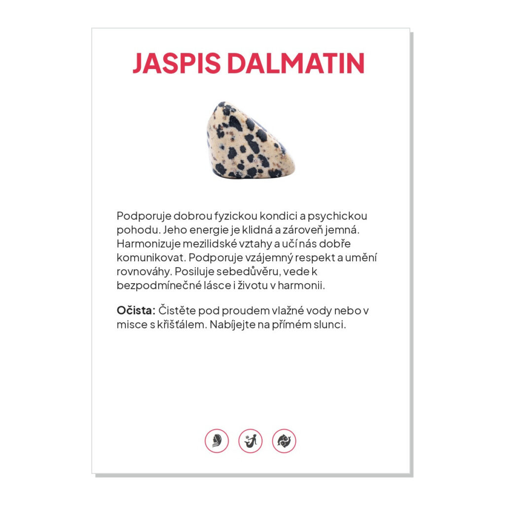 Jaspis dalmatin - kartička