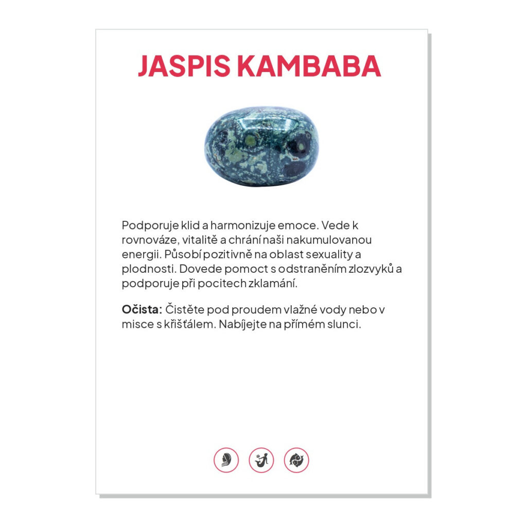 Jaspis kambaba - kartička