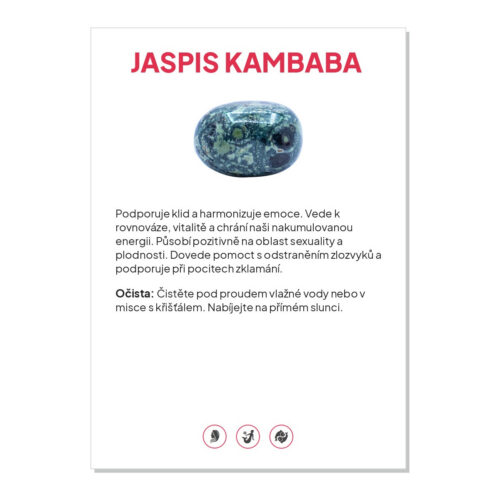 Jaspis kambaba - kartička