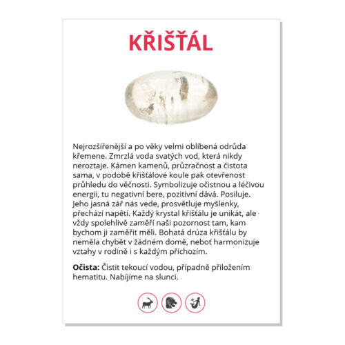 Křišťál - kartička
