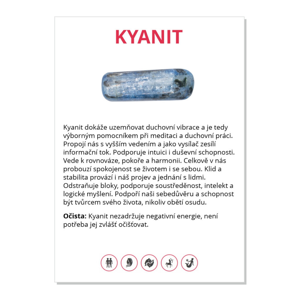 Kyanit - kartička