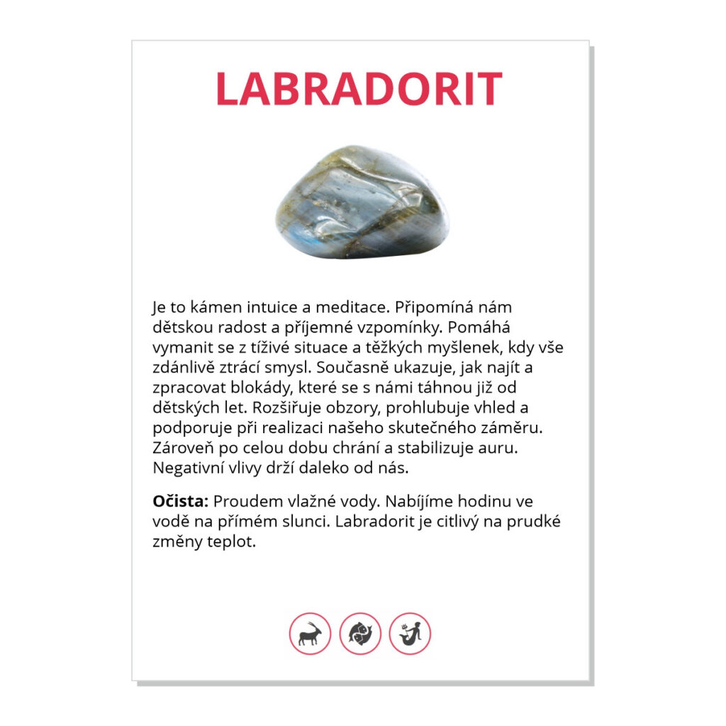 Labradorit - kartička