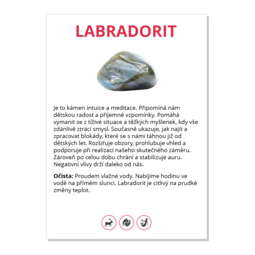 Labradorit - kartička