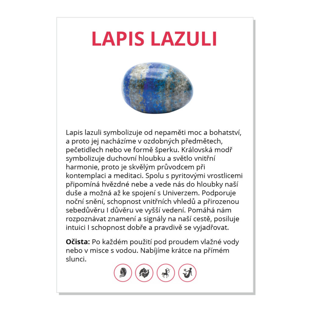 Lapis lazuli - kartička