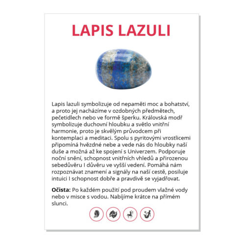 Lapis lazuli - kartička