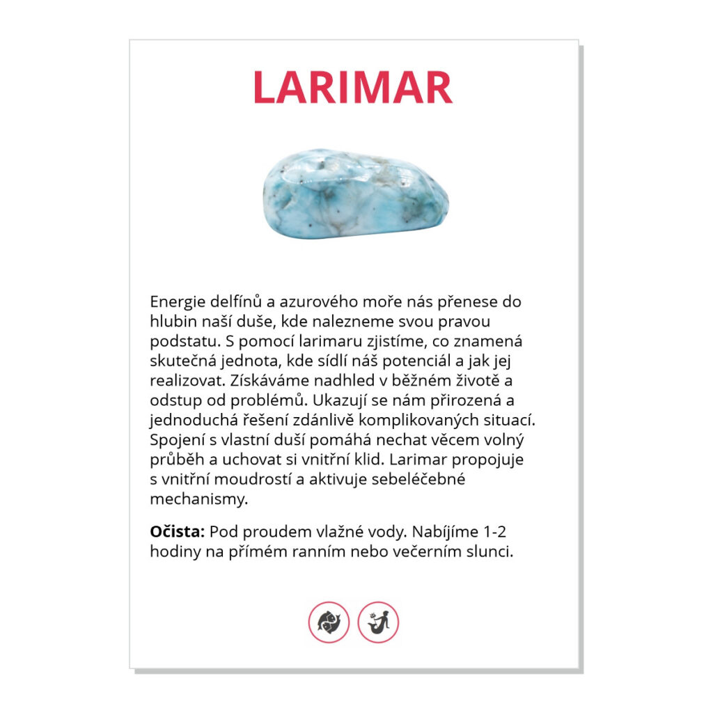 Larimar - kartička
