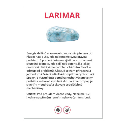 Larimar - kartička