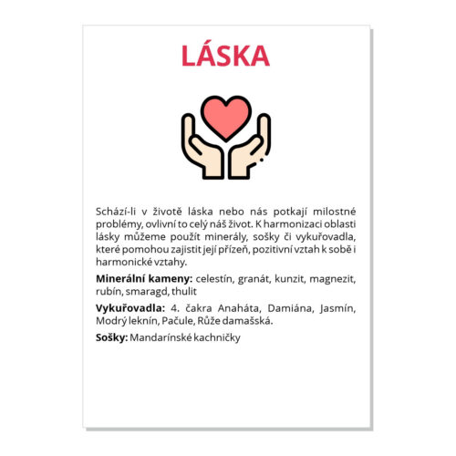 Láska - kartička