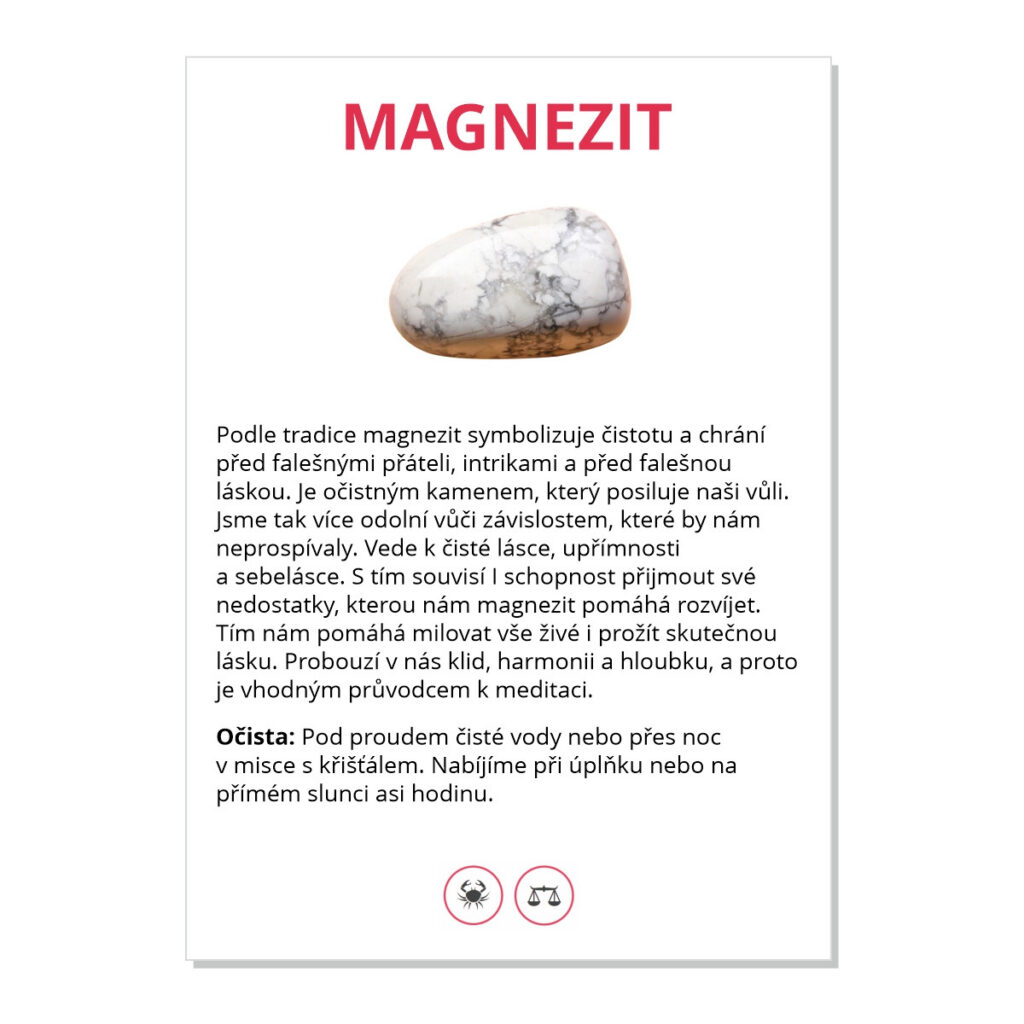 Magnezit - kartička