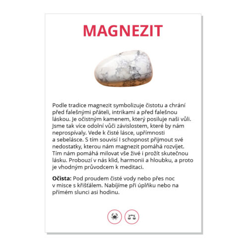 Magnezit - kartička