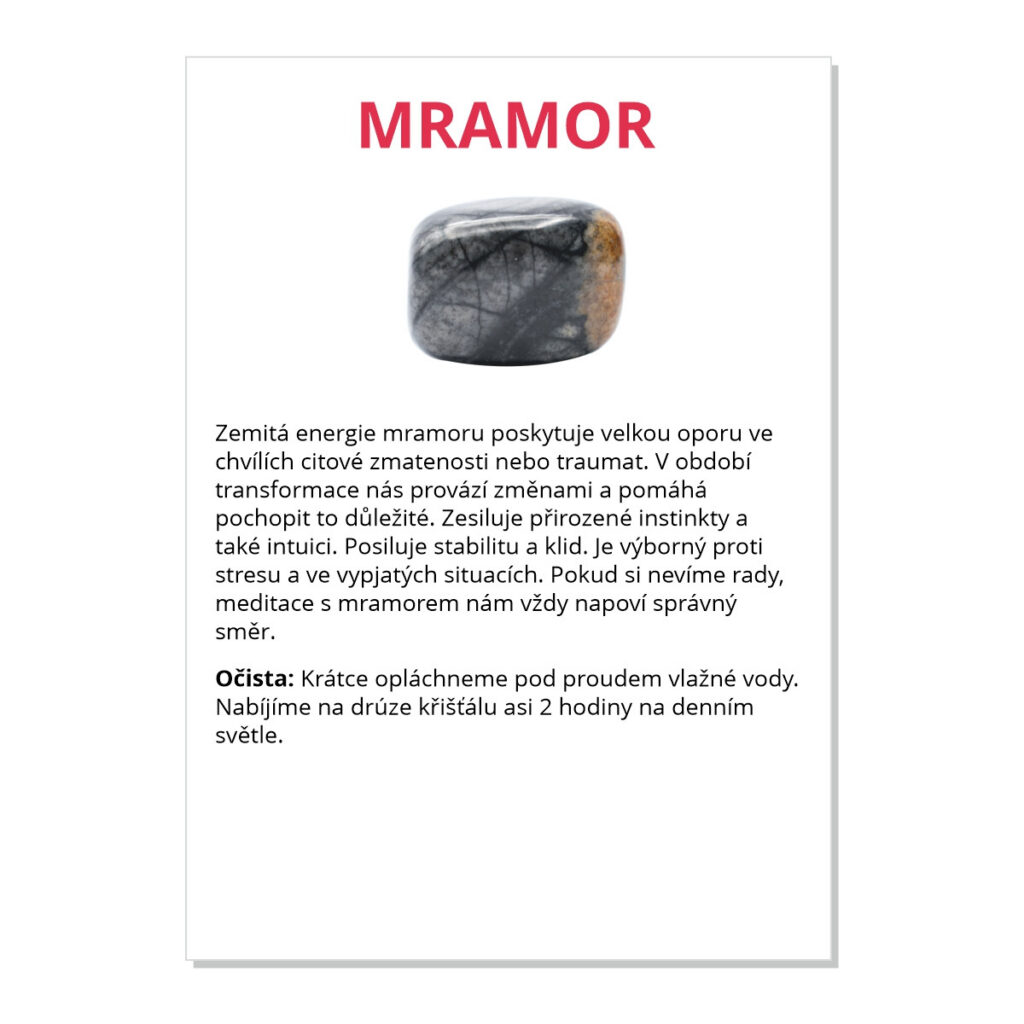 Mramor - kartička