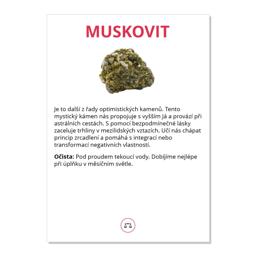 Muskovit - kartička