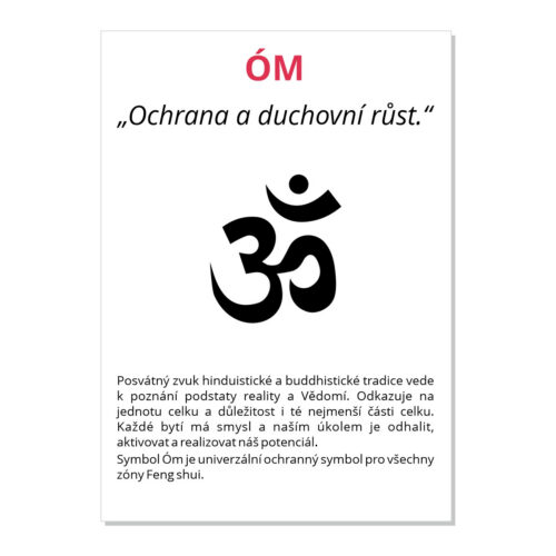 Óm - kartička