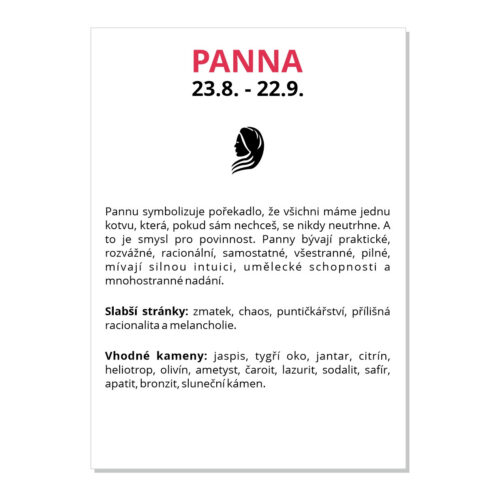 Panna - kartička