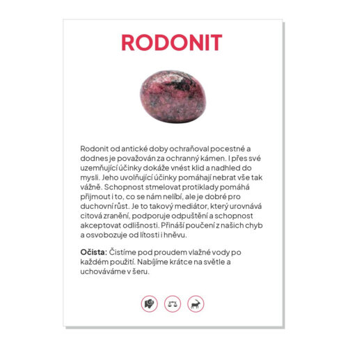 Rodonit - kartička