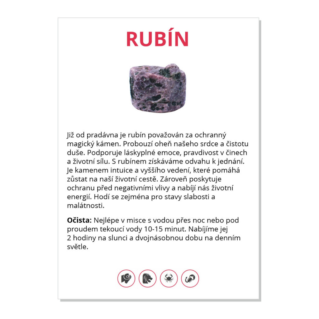 Rubín - kartička