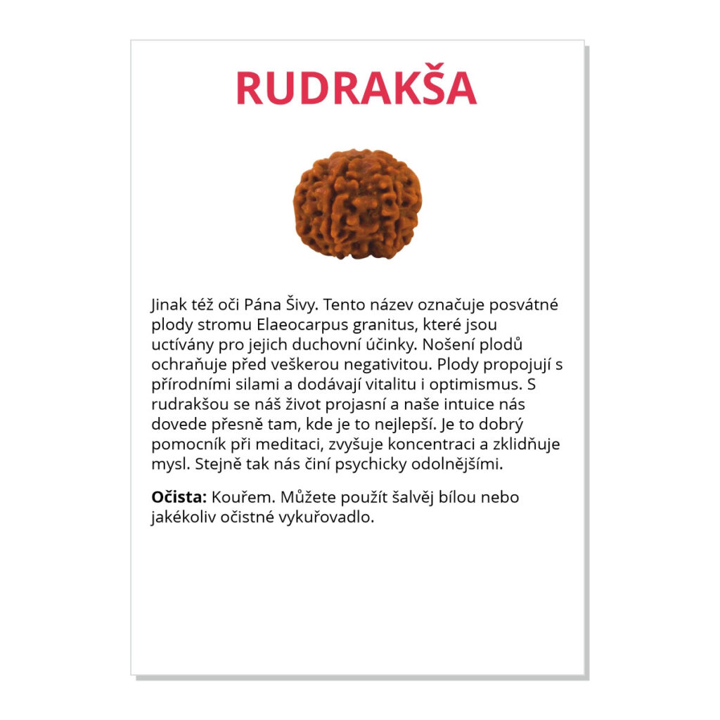 Rudrakša - kartička