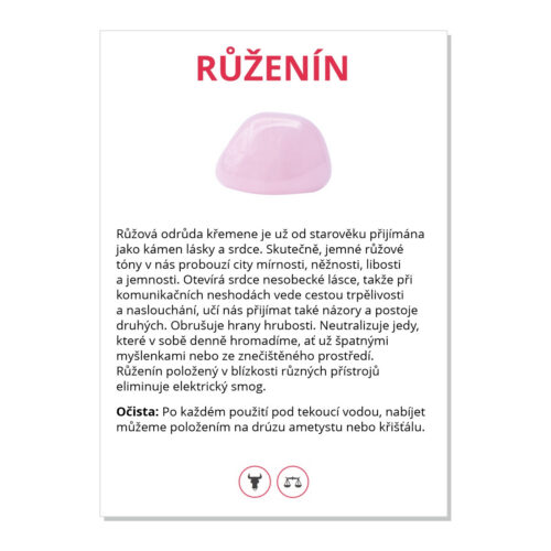 Růženín - kartička