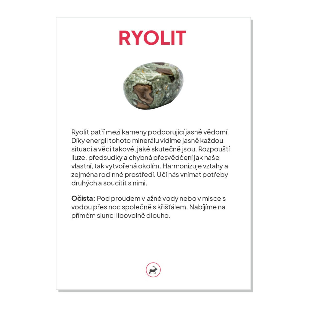 Ryolit - kartička
