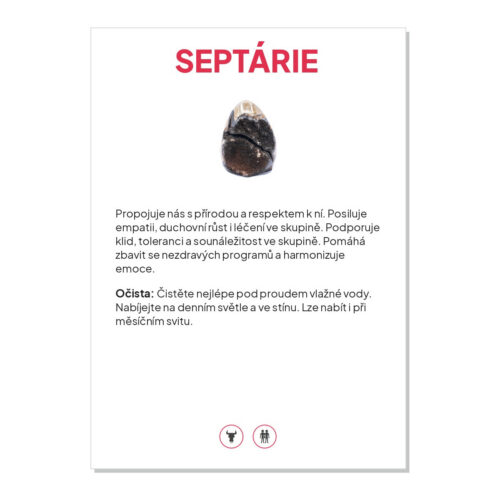 Septárie - kartička