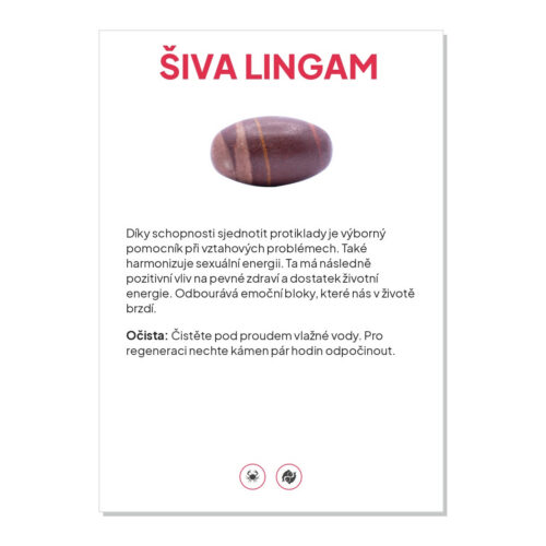 Šiva lingam - kartička