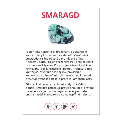 Smaragd - kartička