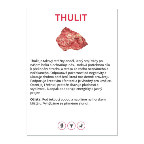 Thulit - kartička